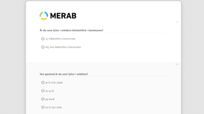 MERAB genomför enkätundersökning